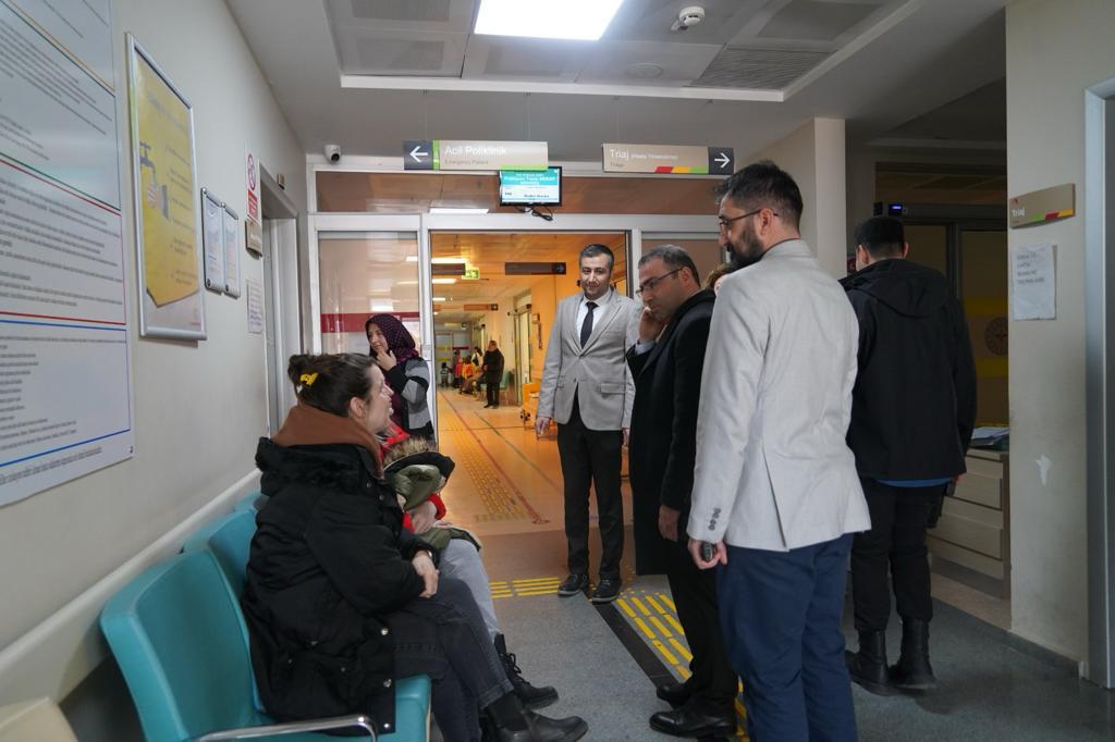 Kaymakam Cüneyt Caner  Ürgüp Devlet Hastanesini ziyaret Etti.